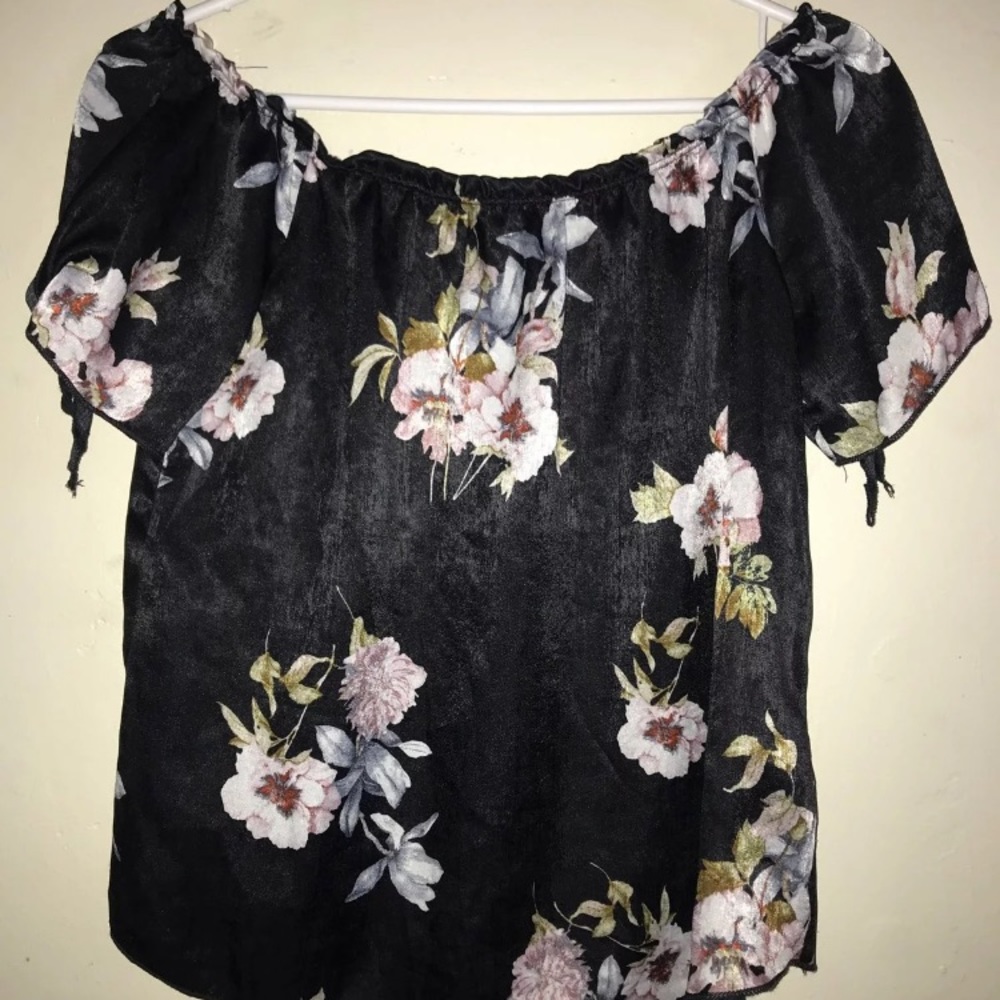 Floral off the shoulder
